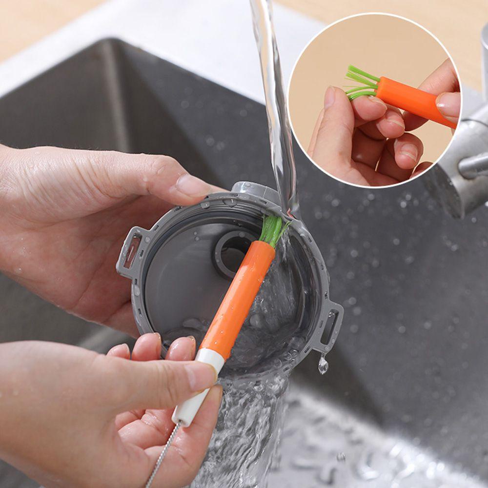 Cọ Rửa Ly Ống Hút Tay Cầm Dài Mềm Có Thể Tháo Rời Cho Nhà Bếp