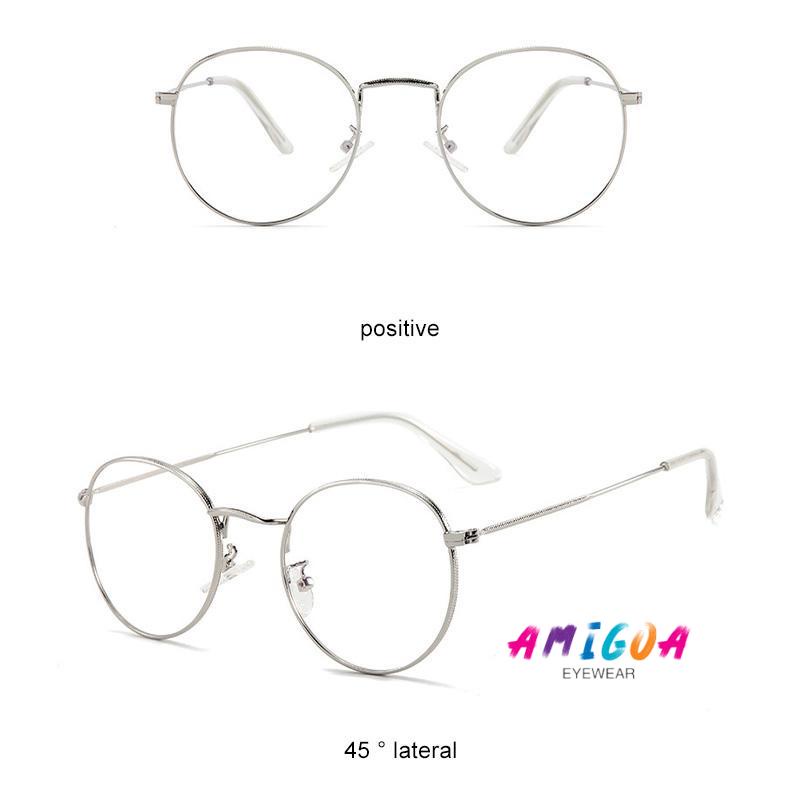 ✨✨Mắt Kính Gọng Kim Loại Chống Bức Xạ Phong Cách Cổ Điển Thời Trang Cho Nam Và Nữ