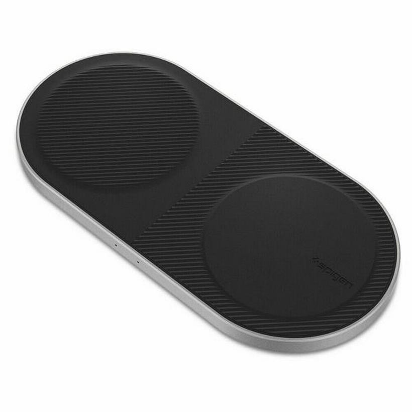 Bộ Sạc Không Dây Spigen Essential F310W Dual Qi Fast Wireless Charger