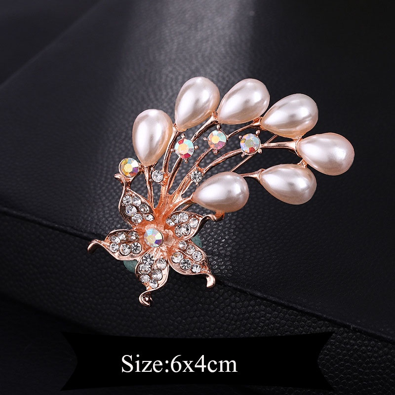 Ghim Cài Áo Hình Hoa Tulip Đính Đá Nhân Tạo Thời Trang Cho Nữ