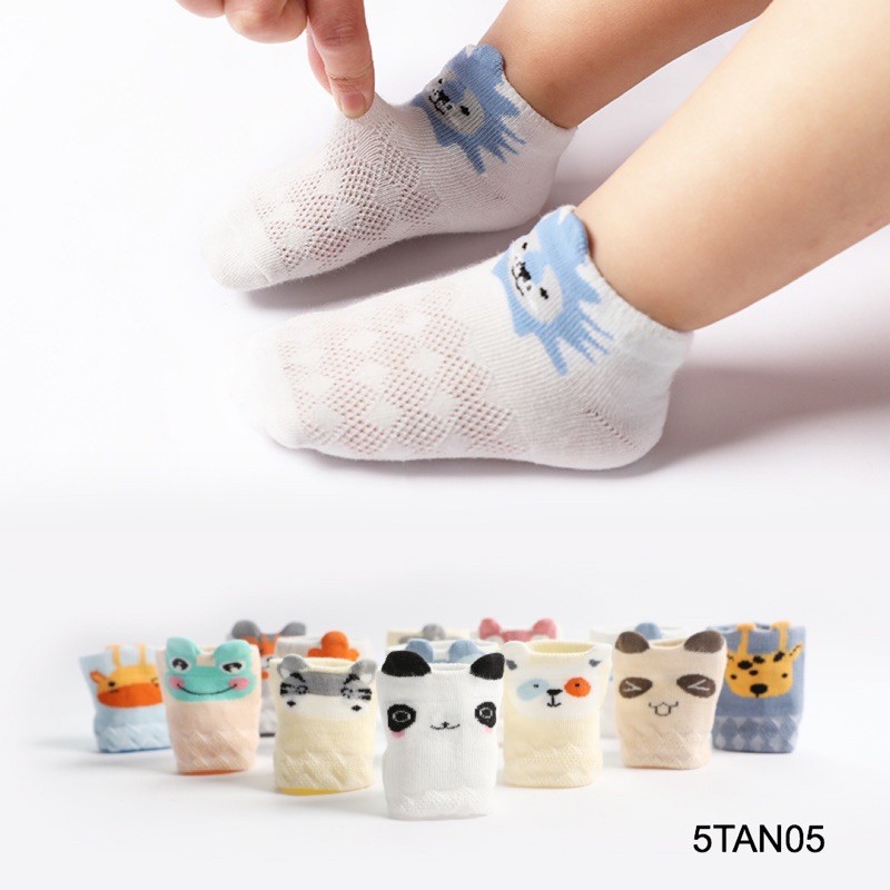 Set 5 đôi tất lưới cao cấp chống Trượt 5TAN05