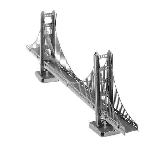 MÔ HÌNH 3D KIM LOẠI đồ chơi xếp hình Golden Gate Bridge, đồ chơi lắp ráp