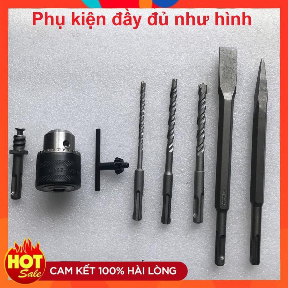 [Hàng Tốt] Máy khoan bê tông MAKTEC 26 công suất 800W kèm bộ phụ kiện