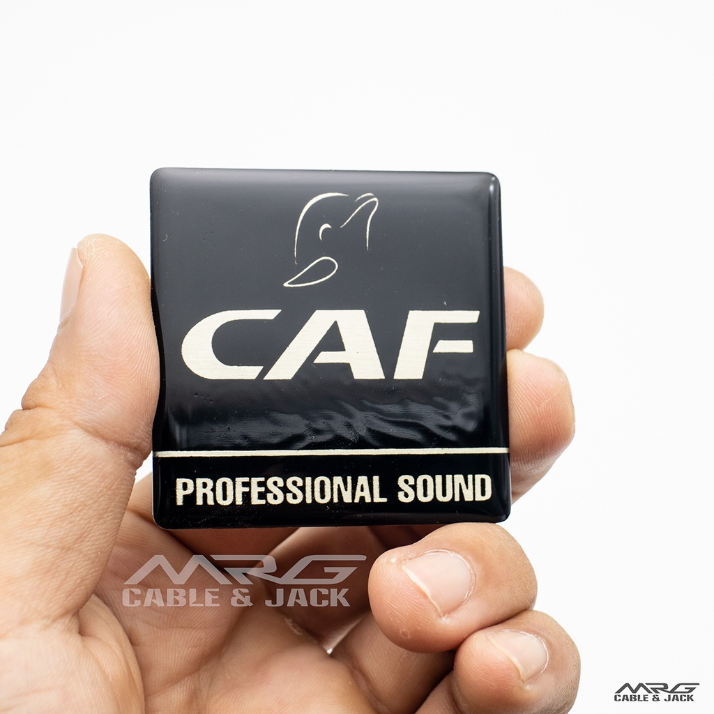 Tem Loa CAF xịn, nhôm, giá 1 đôi.