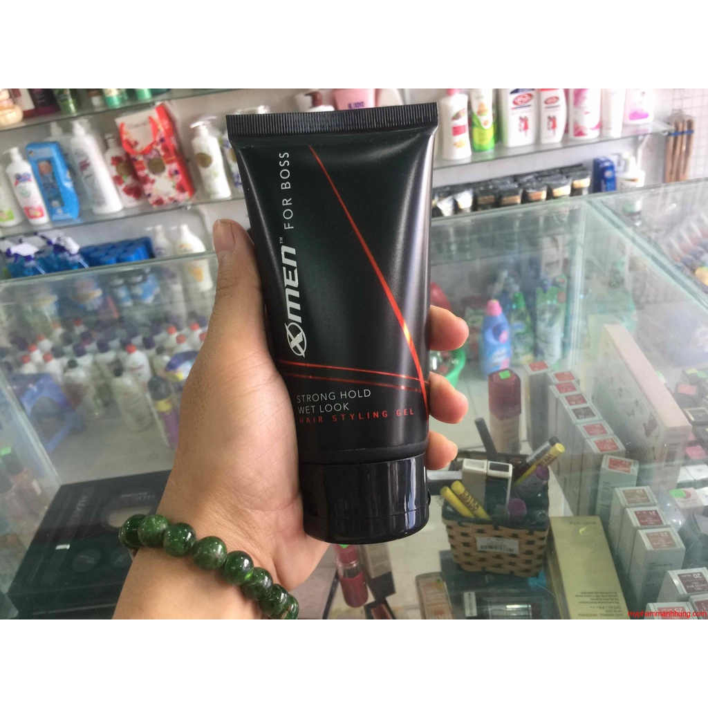 Gel Vuốt Tóc X-Men For Boss Strong Hold Wet Look 150g
