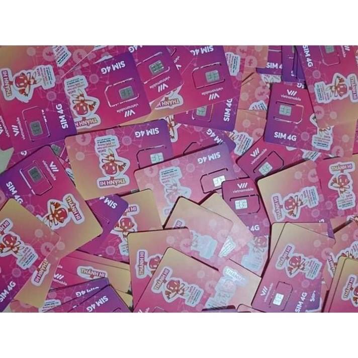 Sim 4G Vietnamobile Gói Cước Thánh Hi - Miễn phí data tháng đầu