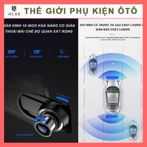 Camera Hành Trình Tràn Viền Trước Sau X10 Full HD 1080P Tích Hợp 8 Led Hồng Ngoại (Bảo hành 1 năm) | BigBuy360 - bigbuy360.vn