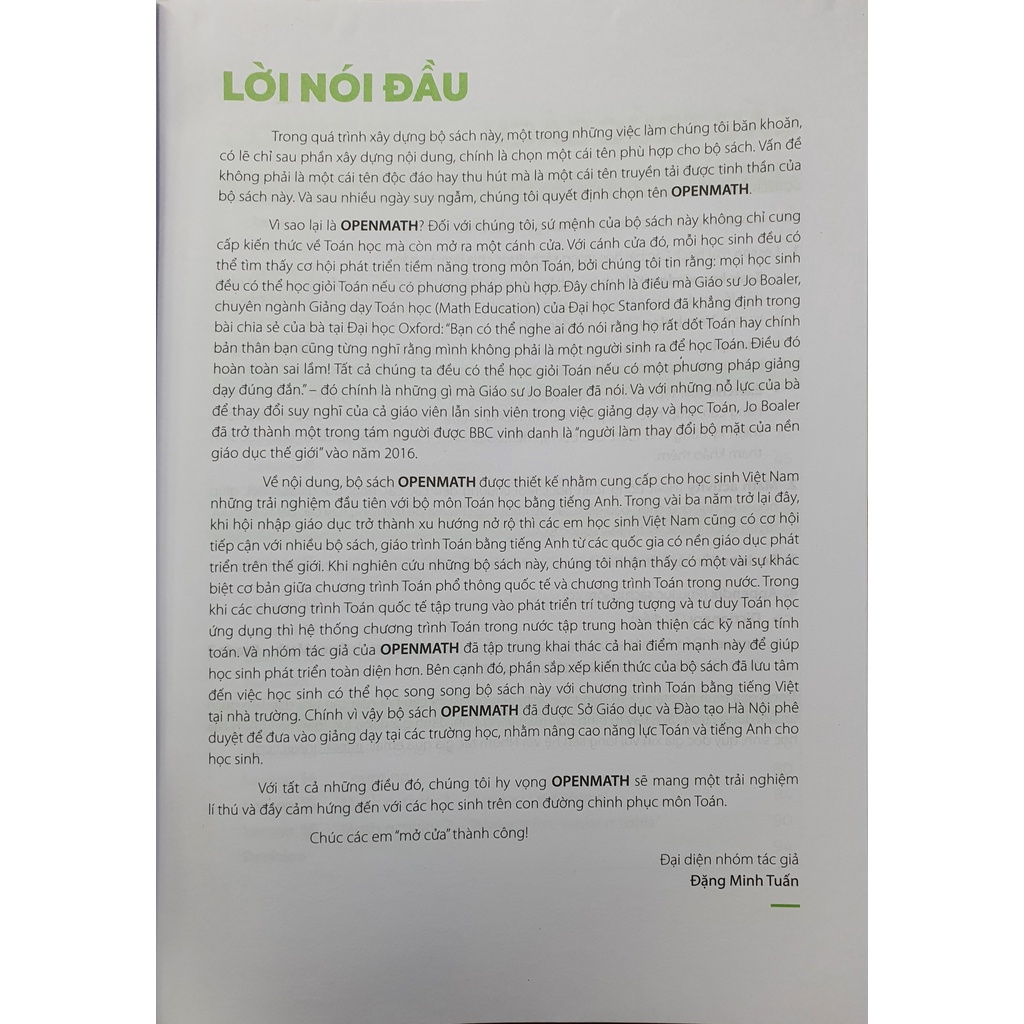 Sách - Open math lớp 2