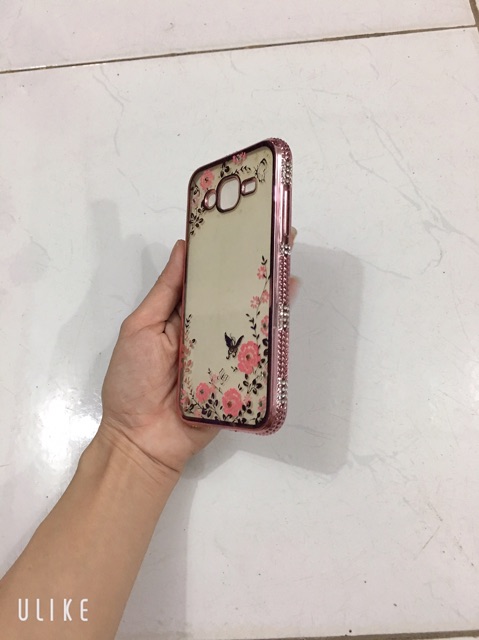 Ốp hoa đính đá viền sam sung J5 (2015)