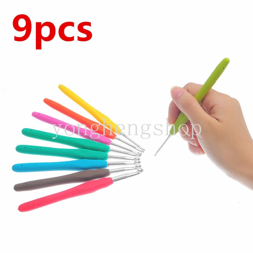 Set 9 Kim Móc Len Bằng Nhôm Với Tay Cầm Mềm Mại