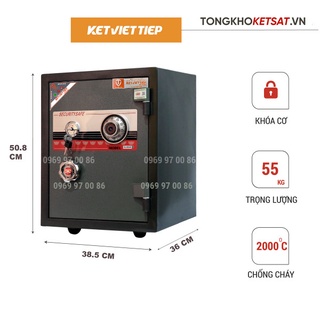 Két Sắt Mini Khóa Cơ Việt Tiệp 2 Tầng K88BLN-KC Nặng 55kg (Miễn Phí Giao Hàng Toàn Quốc)