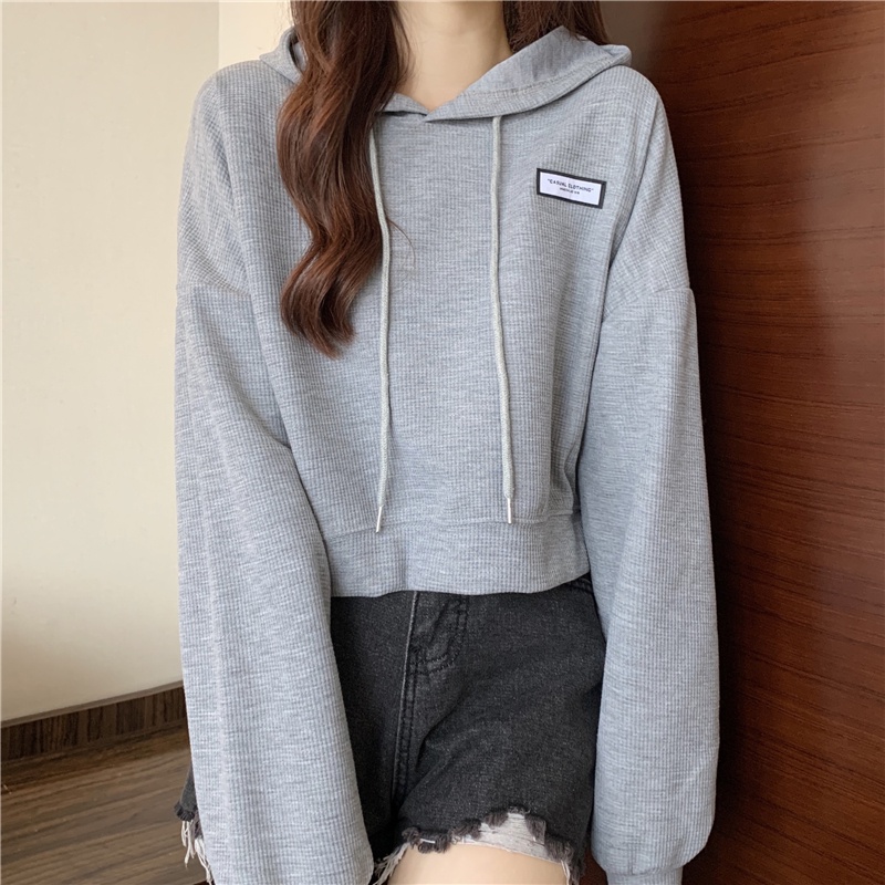 IELGY  Áo sweater Dáng Rộng Ngắn Thiết Kế IELGY niche Sang Trọng Cho Nữ