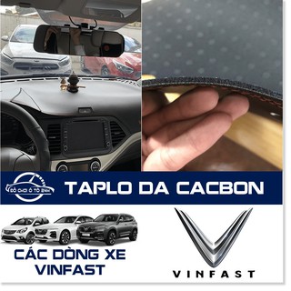Thảm taplo da cacbon ô tô Vinfast