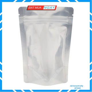 [1k/túi] 1 Túi Zipper Đáy Đứng 1 mặt trong 1 Mặt Bạc (Tùy chọn size)