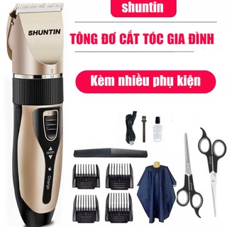 Tông Đơ Cắt Tóc Cho Bé Tăng Đơ Cắt Tóc Gia Đình Chuyên Nghiệp Shuntin Độ Bền Cao Phù Hợp Mọi Lứa Tuổi Kèm Phụ Kiện