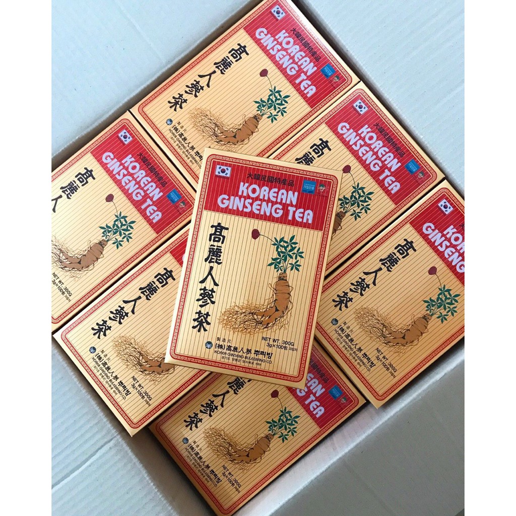 Trà sâm Ginseng Hàn Quốc Hộp 300g (100 gói x 3g)