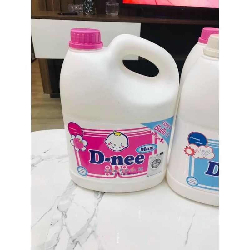 Nước Giặt Quần Áo Trẻ Em Dnee-Max 3600ml - Dnee-Max Làm Mềm Vải -Hương Thơm Dịu Nhẹ