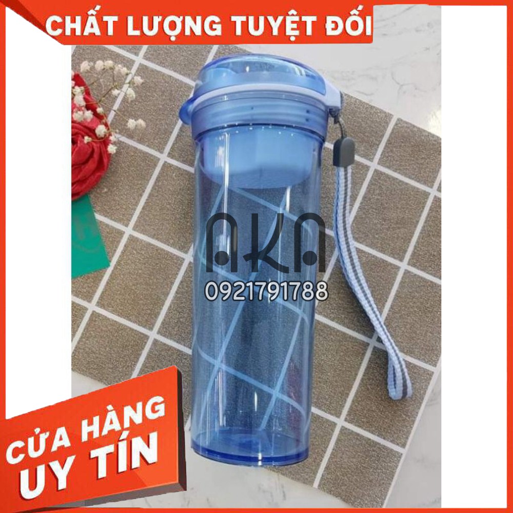 Bình nước nhựa nguyên sinh có lọc Drinking Flask Gen II - Tupperware - 400ml - An toàn sức khỏe [CHÍNH HÃNG]