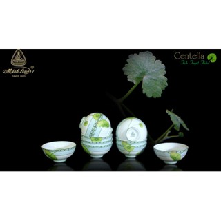 Bộ hộp 10 chén cơm 11,5cm jas tích tuyết thảo, minh long i