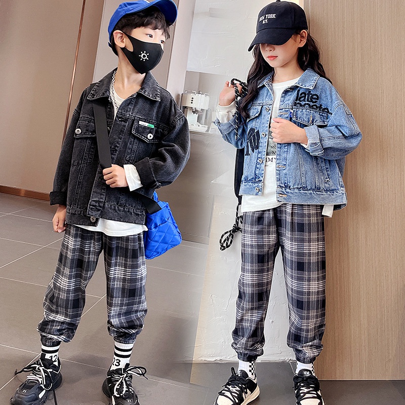YAOEENH Quần Dài Dáng Rộng 100-150cm Phong Cách Hàn Quốc Thời Trang Xuân Thu Xinh Xắn Cho Bé
