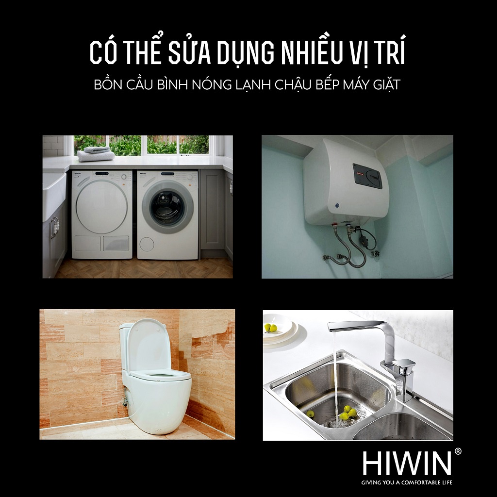 Van T chia nước vòi sen vòi xịt, van giảm áp lực nước chất liệu đồng mặt gương HIWIN JF-3062H