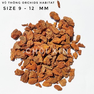 500g Vỏ thông Habitat size 9 -12mm Vỏ thông trồng lan
