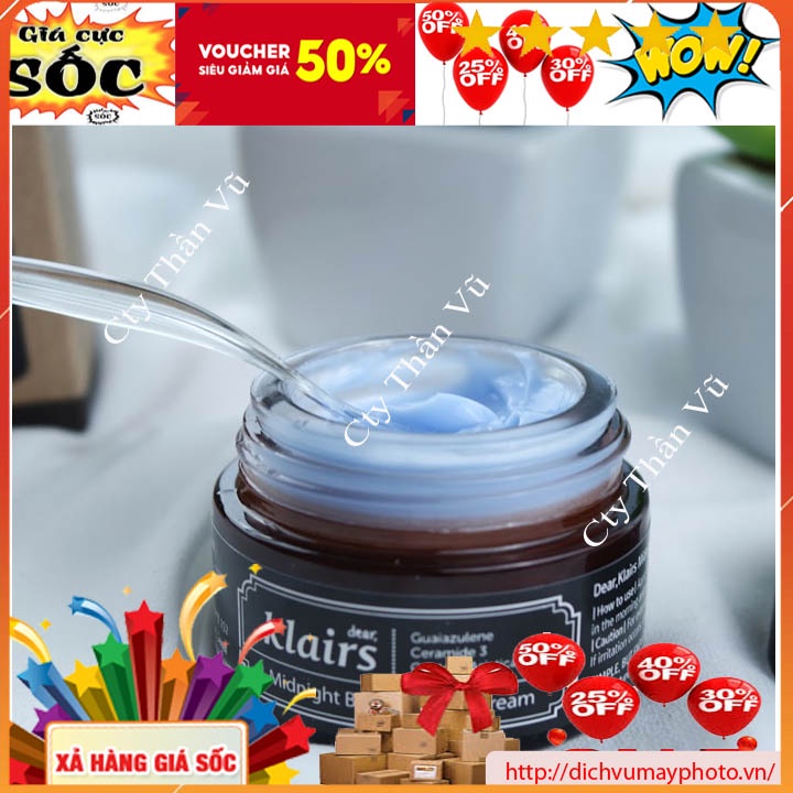 Kem Dưỡng Dear Klairs Midnight Blue Calming Cream 30ml  Giúp Trắng Sáng, Làm Dịu Da kholinhkienmayin