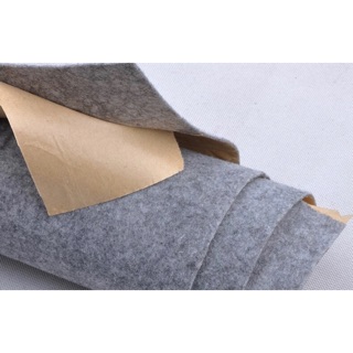 Nhung nỉ xám trắng bọc vỏ loa tự dính 0,5x1m