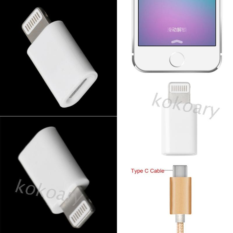 Đầu Chuyển Đổi Cổng Type C Sang Lightning Cho Iphone X 5 6 7 8 Ipad Ipod