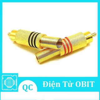 Jack Hoa Sen Mạ Vàng - Jack RCA AV Bắt Vít (1 chiếc)