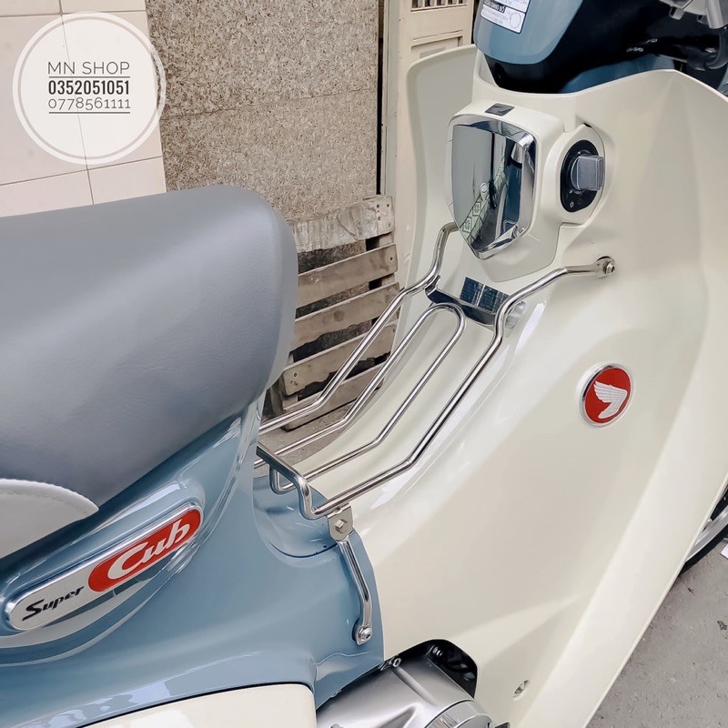 ♥ BAGA GIỮA GIÁ ĐỠ TRUNG TÂM CUB 125 INOX 10 ly không kẹp