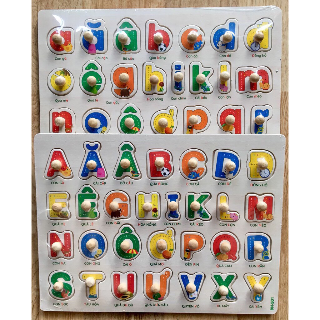 BẢNG CHỮ CÁI TIẾNG VIỆT CÓ NÚM CHO BÉ