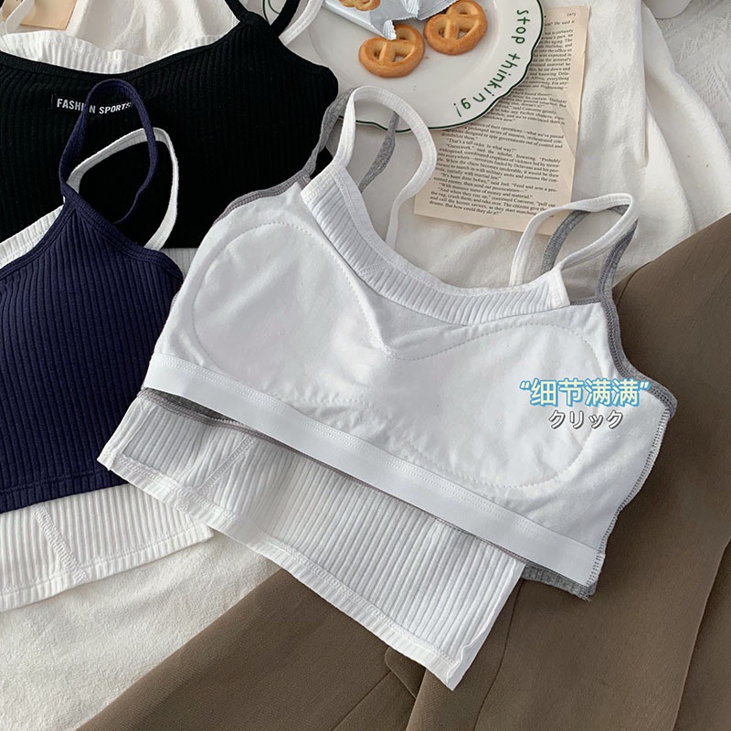 Áo Lót Thể Thao Không Phai Màu Thiết Kế Giản Dị Dành Cho Nữ