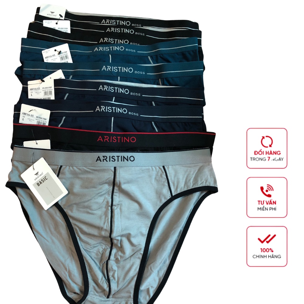 Combo 4 Sịp tam giác ARISTINO ❤️FREESHIP❤️ Quần Sịp Nam kháng khuẩn cao cấp, Chính hãng full tem mác