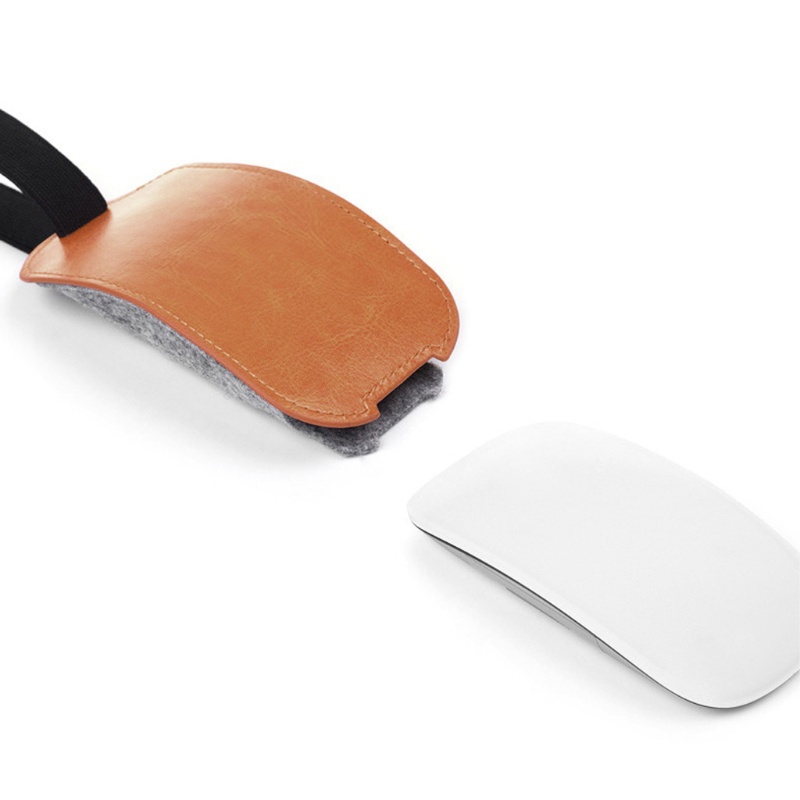 Túi da Pu đựng chuột máy tính thích hợp cho Apple Magic Mouse 2 chống bụi