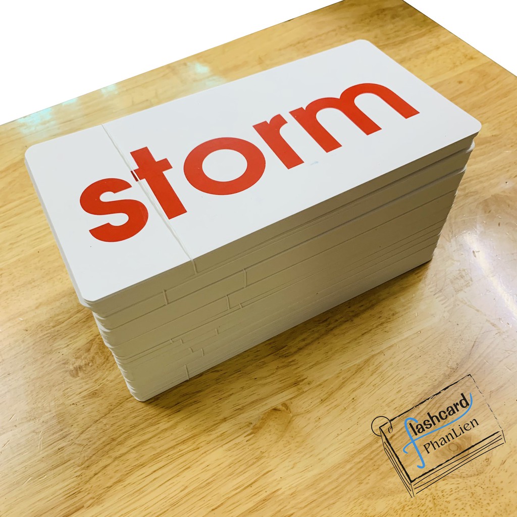Thẻ từ đơn Flashcard song ngữ tiếng anh - English flashcards - thẻ nhập tâm