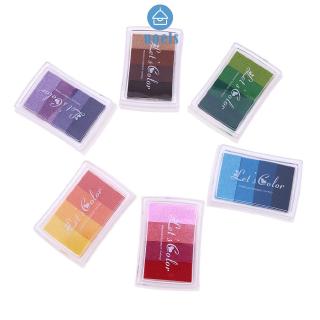 【Promo Ready】4 Colors Gradient Inkpad DIY Stamp Colored Ink Pad Kids Printing Stationery♥noel✧