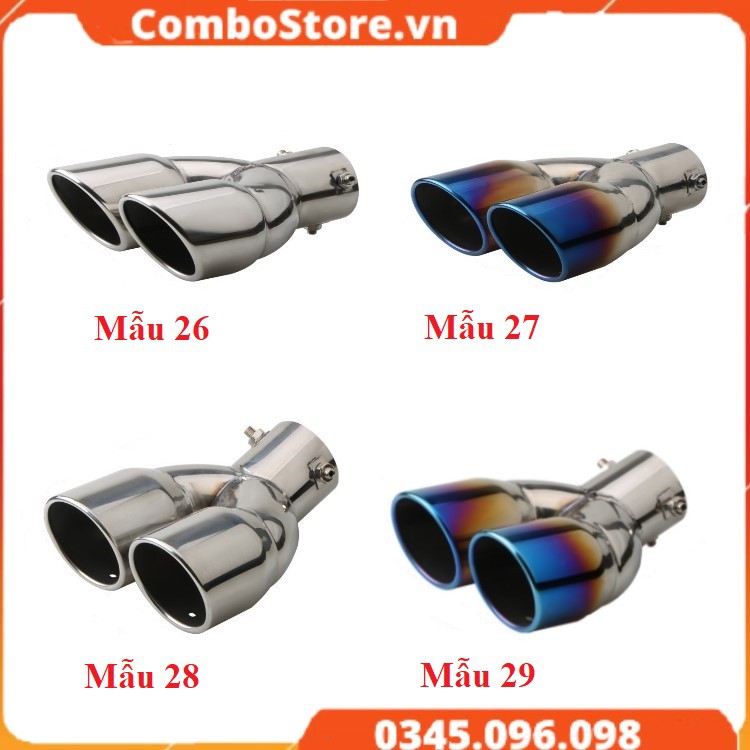 Chụp ống xả - chụp ống pô ô tô xe hơi chữ Y siêu cao cấp