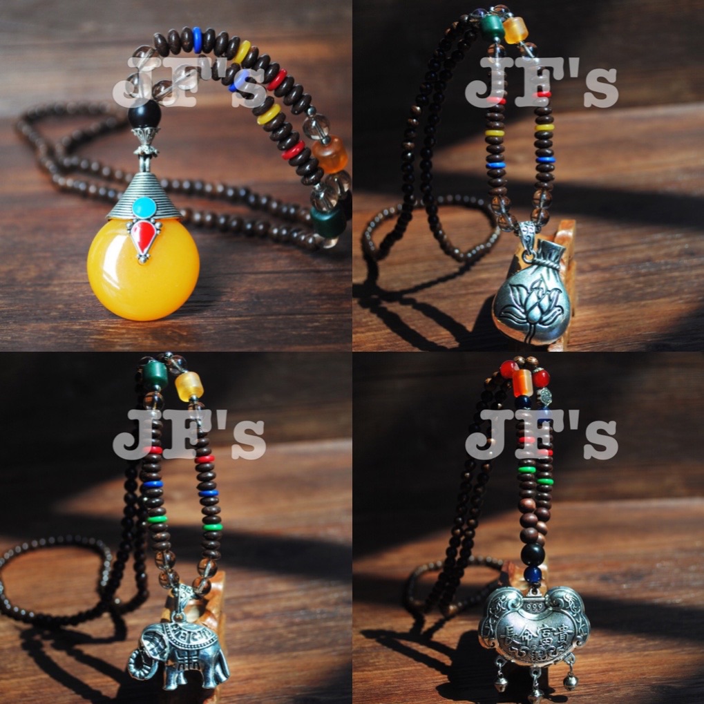 Vòng cổ bohemian cho nữ, dây chuyền áo len phụ kiện thời trang thu đông