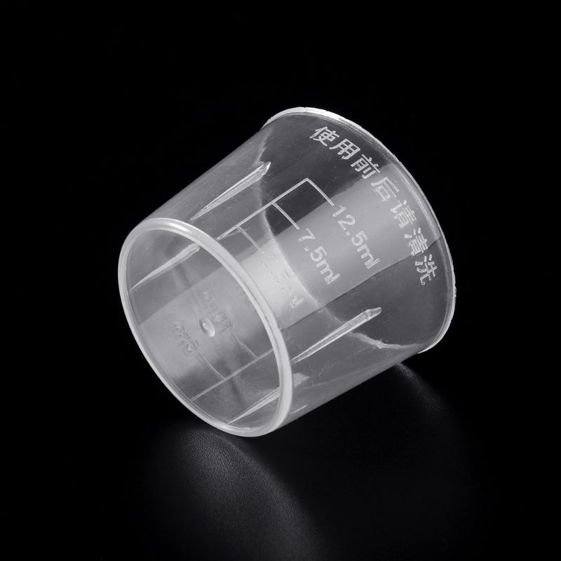 10 cốc đo lường bằng nhựa trong suốt dung tích 15ml tiện lợi