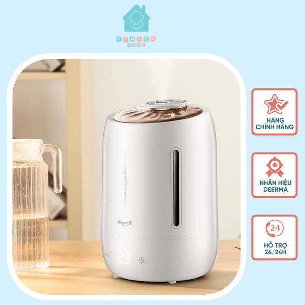 Máy phun sương tạo ẩm Deerma F600 dung tích 5L cảm ứng hẹn giờ