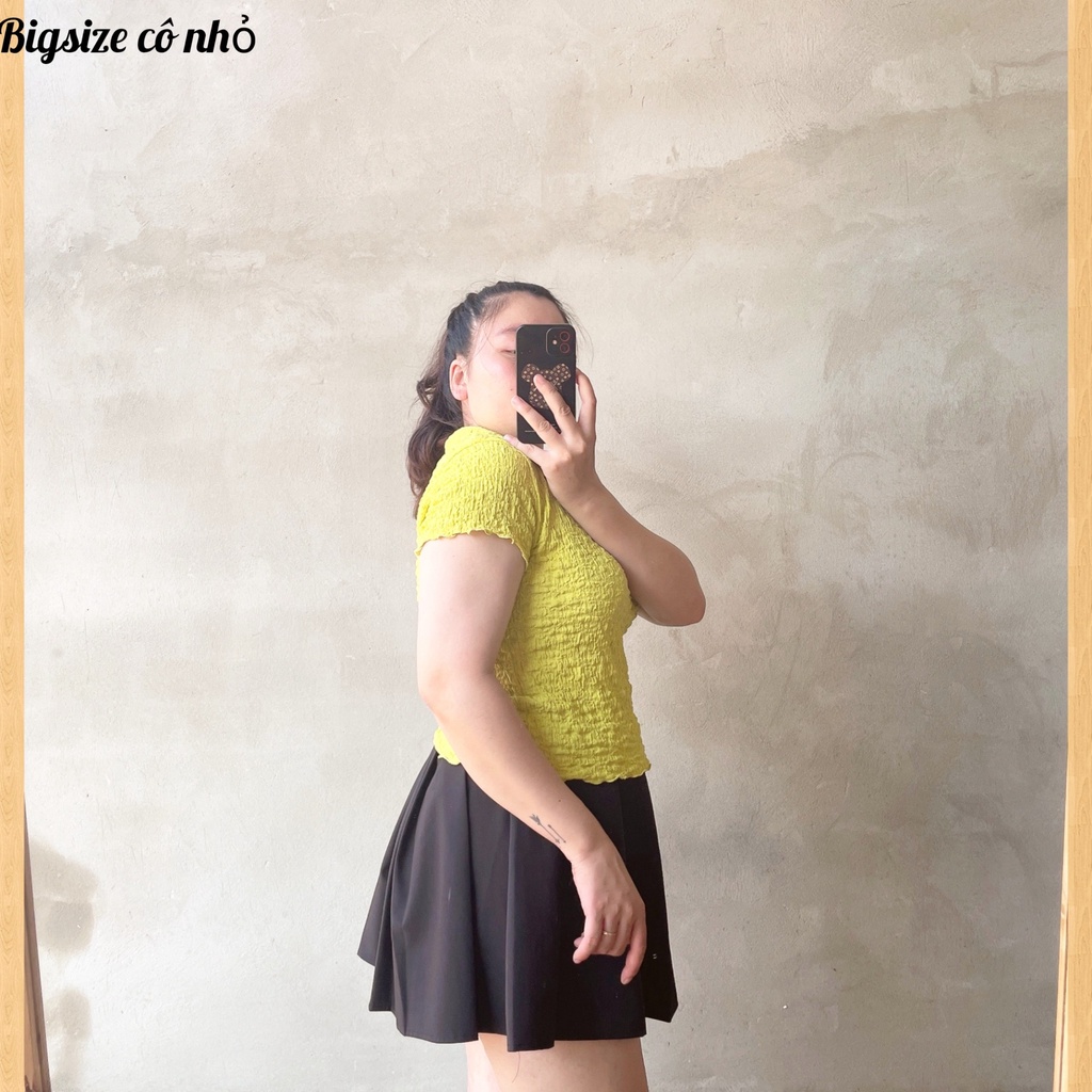 Áo Thun Kiểu Bigsize Cổ Bẻ Chất Liệu Vải Xốp Mặc Mát Mềm Mịn Lên Phom Cực Xinh MÃ XỐP5