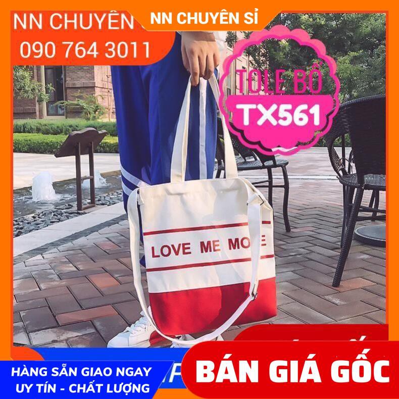 TÚI TOTE IN CHỮ XINH XẮN TX561⚡ẢNH THẬT⚡TÚI XÁCH GIÁ RẺ ⚡ TÚI TOTE BỐ