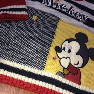 (Size 10-27kg) Áo len mickey phối màu