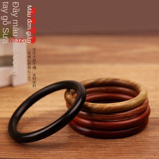 ❒▥๑Huanghuali Gỗ mun lá đỏ Đàn hương nữ Cổ điển Trung Quốc Phong cách dân tộc đơn giản Vòng tay