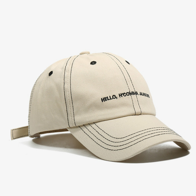 Mũ lưỡi trai LINJW thêu chữ phong cách thời trang thể thao 2020