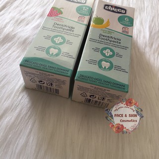 Kem đánh răng Chicco cho bé >12 tháng nuốt được