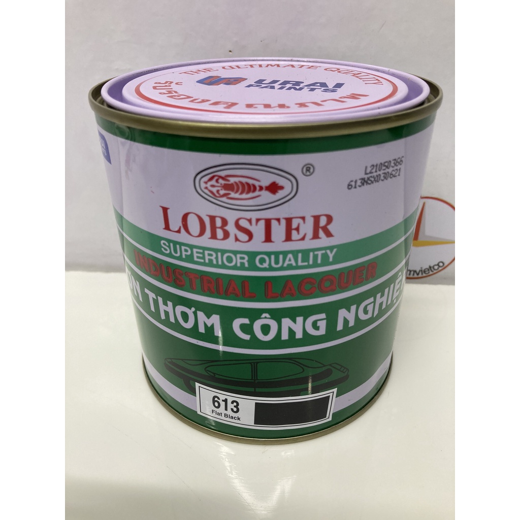 Sơn thơm công nghiệp Lobster màu đen mờ 613_800ml