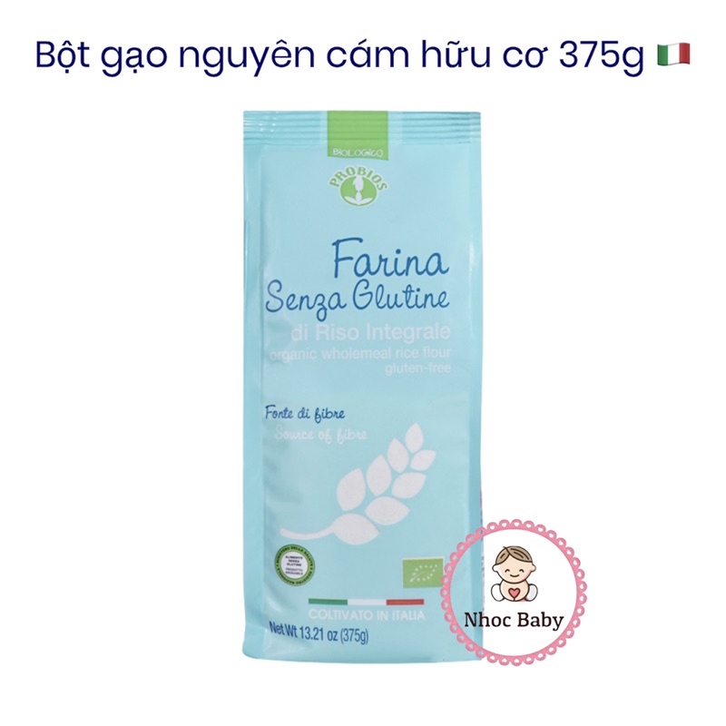 Bột Gạo Nguyên Cám Hữu Cơ 375g ProBios Organic Wholemeal Rice Flour