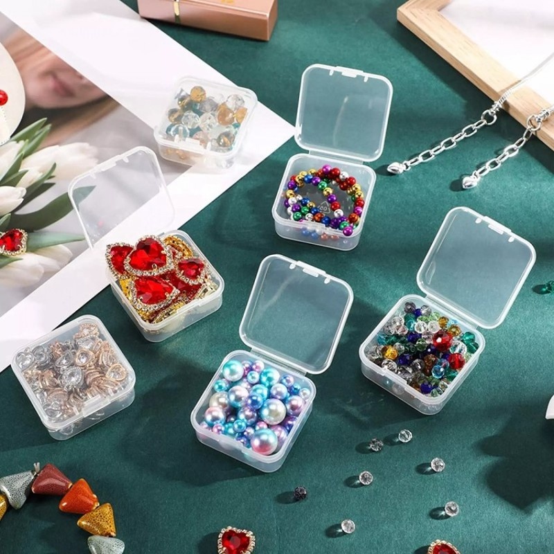 Set 6 hộp nhựa trong suốt đựng trang sức